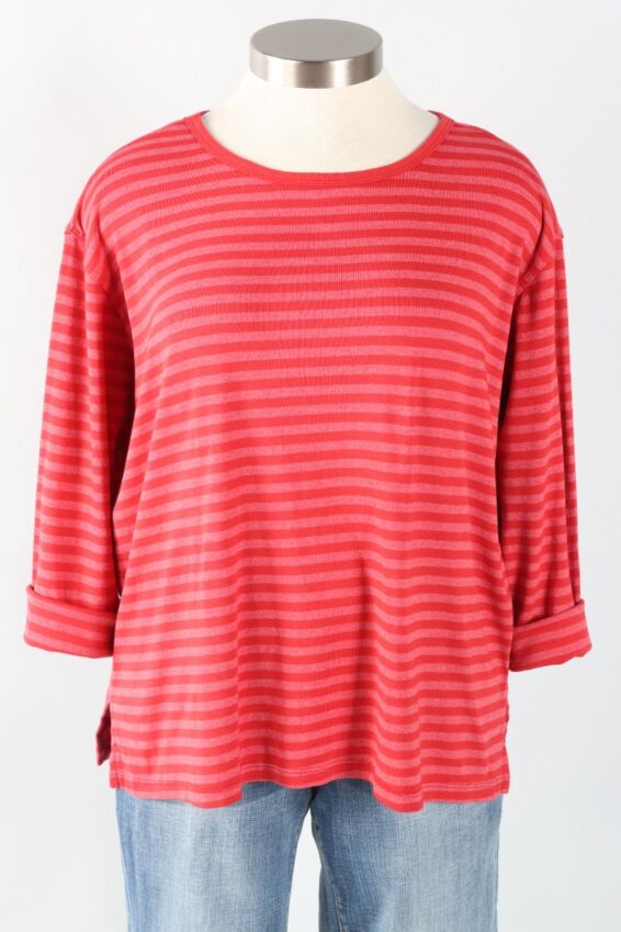 Tee + 3 - Ruby Stripe