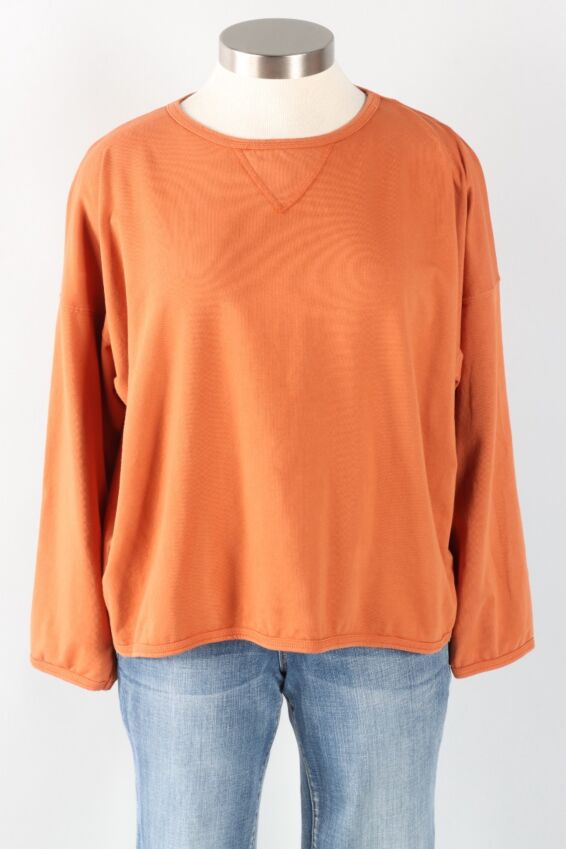 Stretch Terry Sweatshirt - Copper