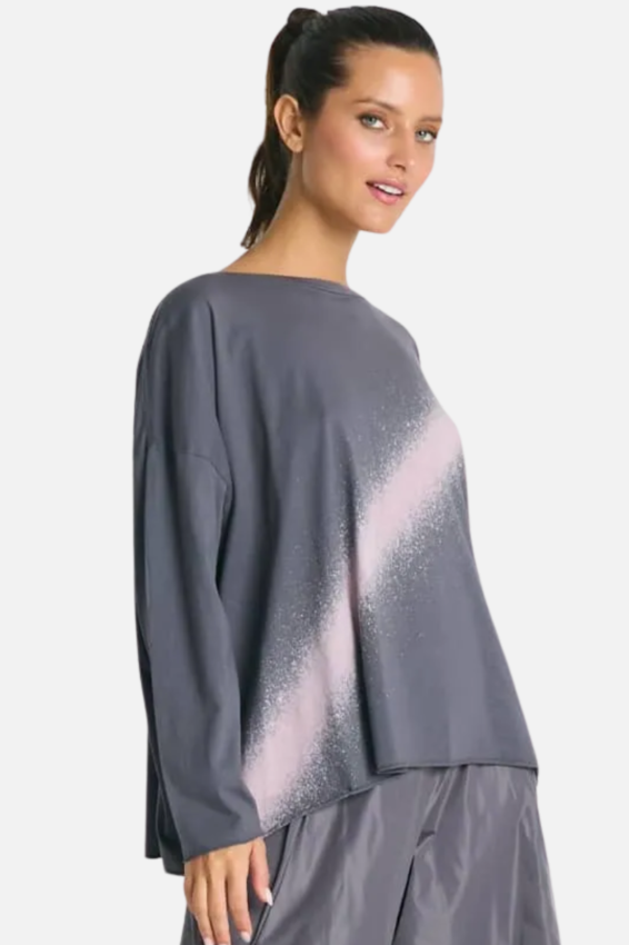 Bleached Boxy Tee - Lava