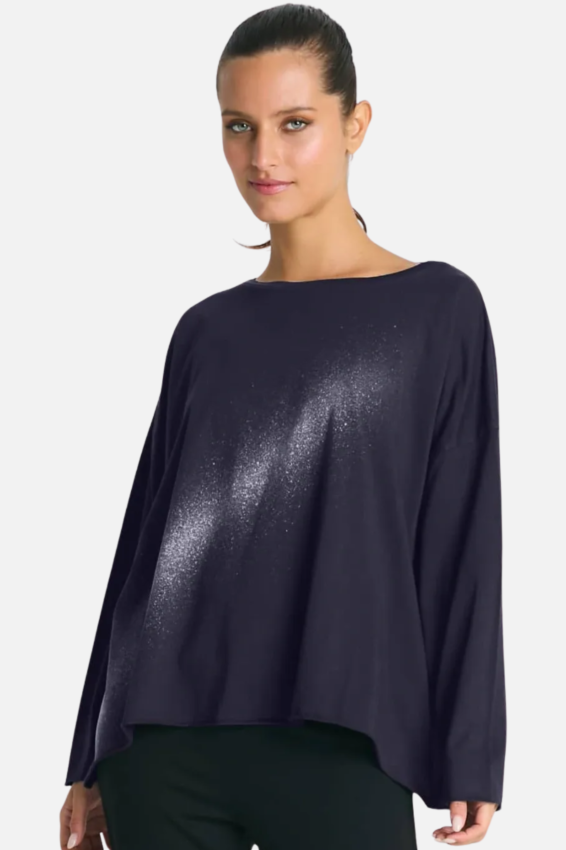 Bleached Boxy Tee - Black