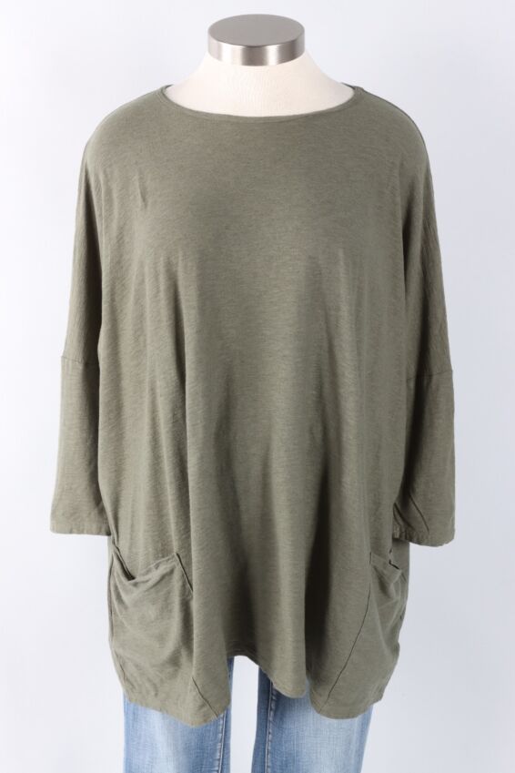 Fawbush's Only! Osize Pullover - Kelp