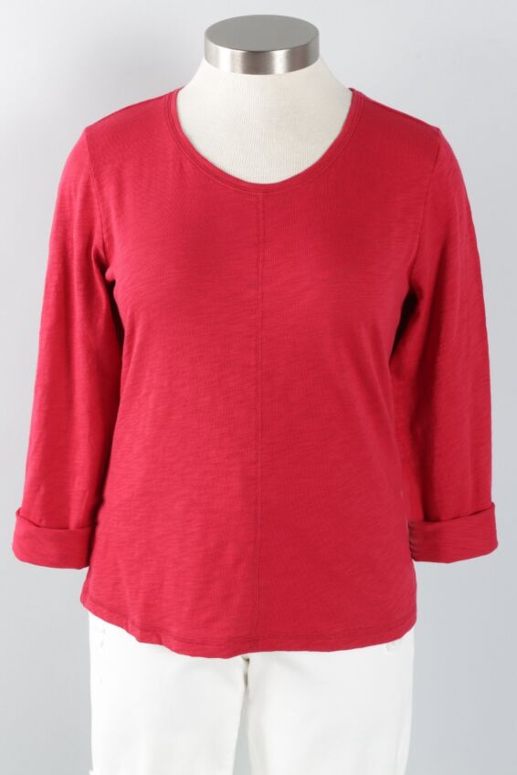 Coverstitch Tee - Ruby