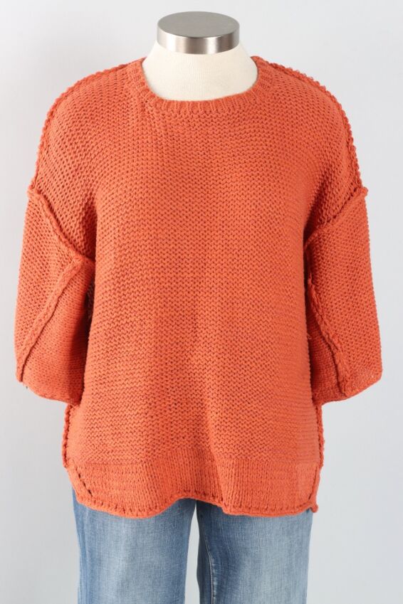 Boxy Sweater - Rust