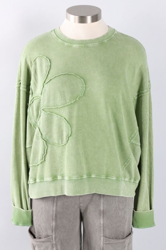 Flower Patch Sweatshirt - Juniper