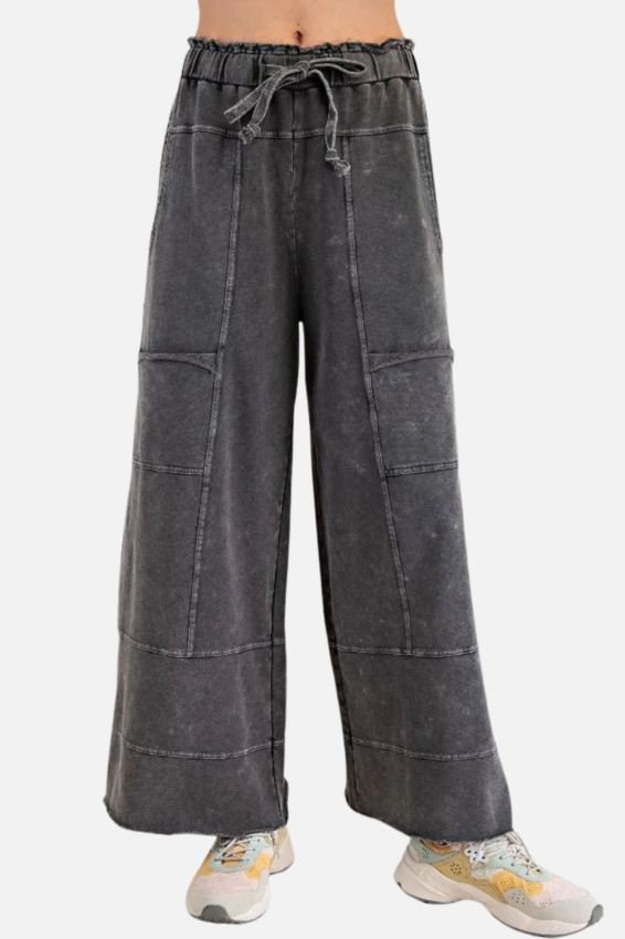 Drawstring Pocket Pant - Black