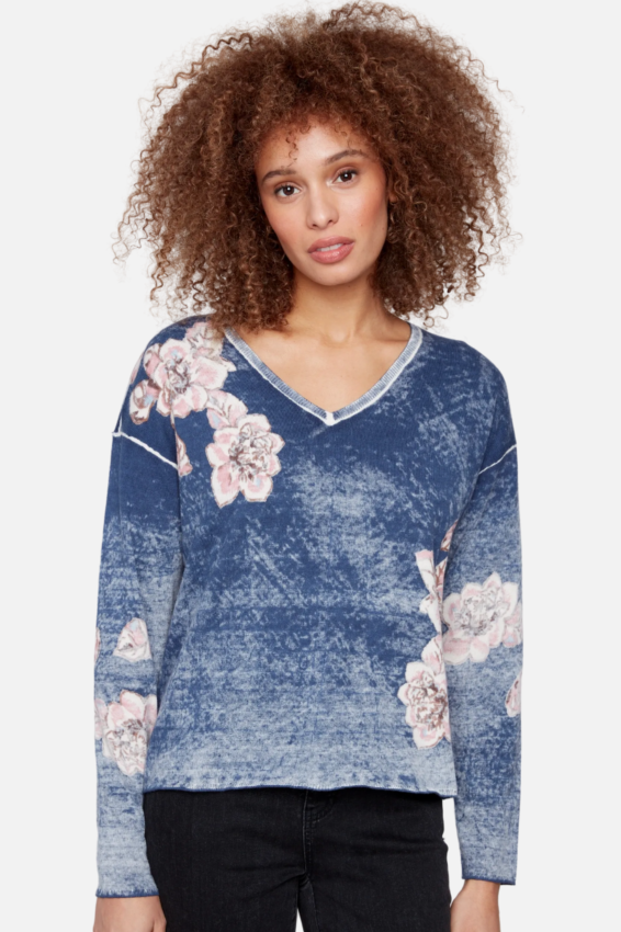 Reversible V-Neck - Denim