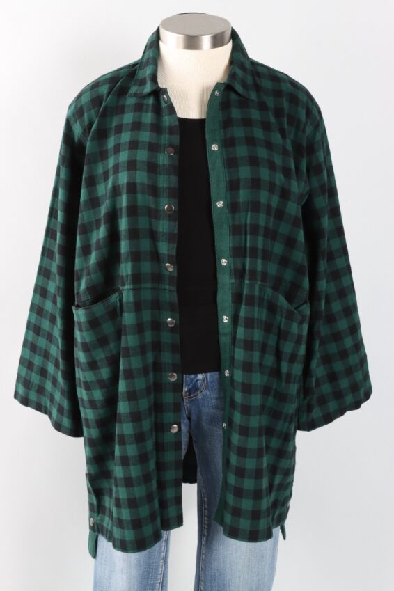 Front Pocket Duster - Hunter Check