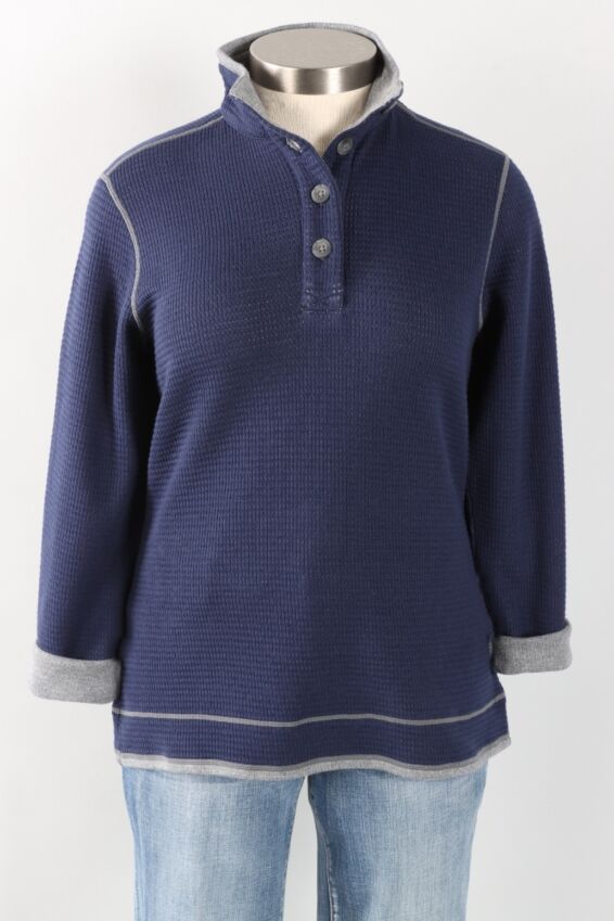 Maverick Button Up - Navy