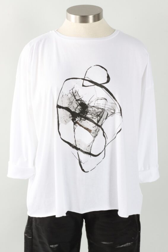 Scribbles Tee - White