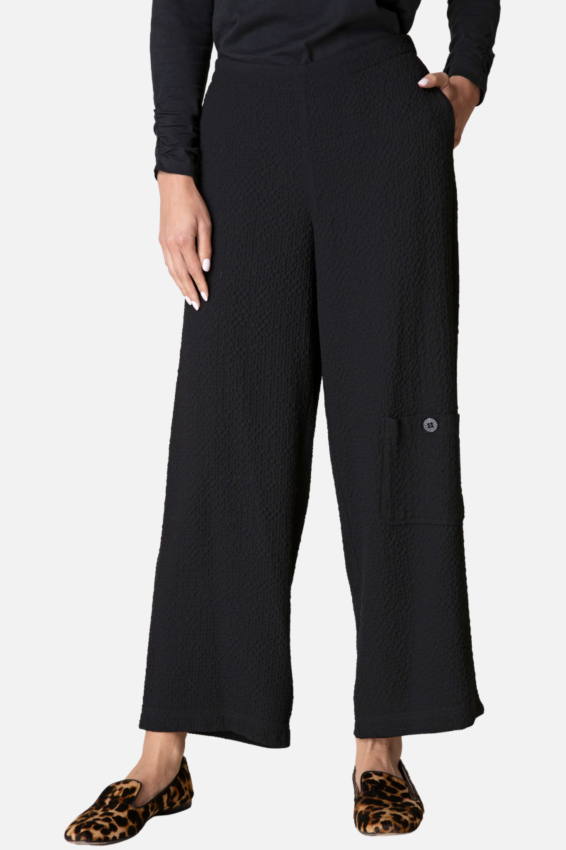 Flat Front Pant - Black