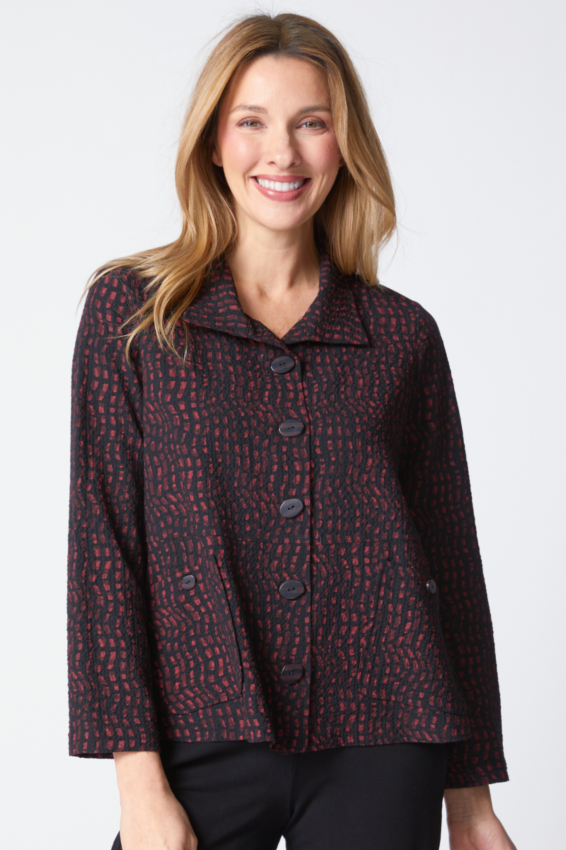 Easy Swing Jacket - Wine