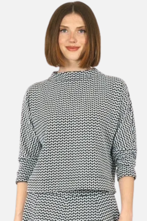 Atom Top - Black & White