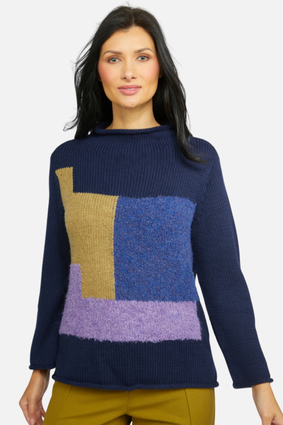 Jigsaw Pullover - Navy