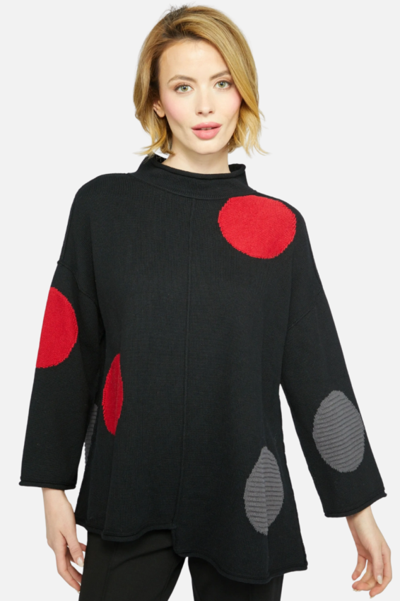 Circle Back Tunic - Black