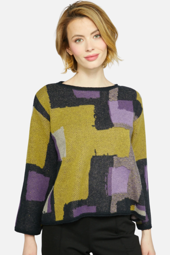 Collage Swing Pullover - Moss