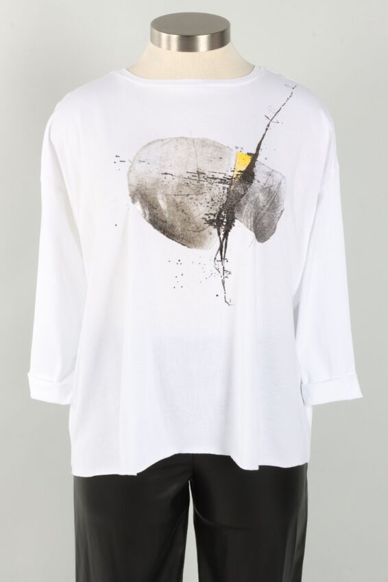 Celestial Boxy Tee - White