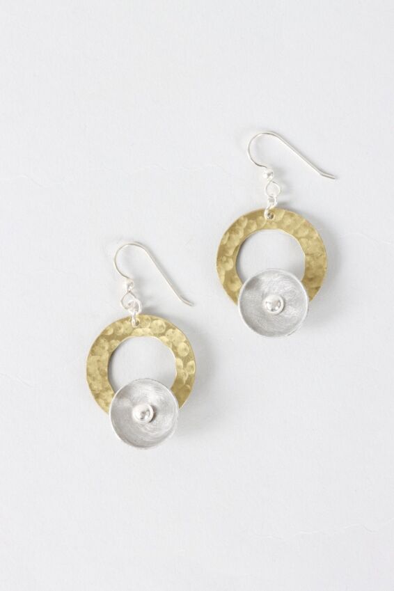 Tide Earring - Brass