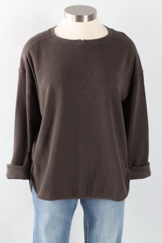 Drop Shoulder Top - Graphite
