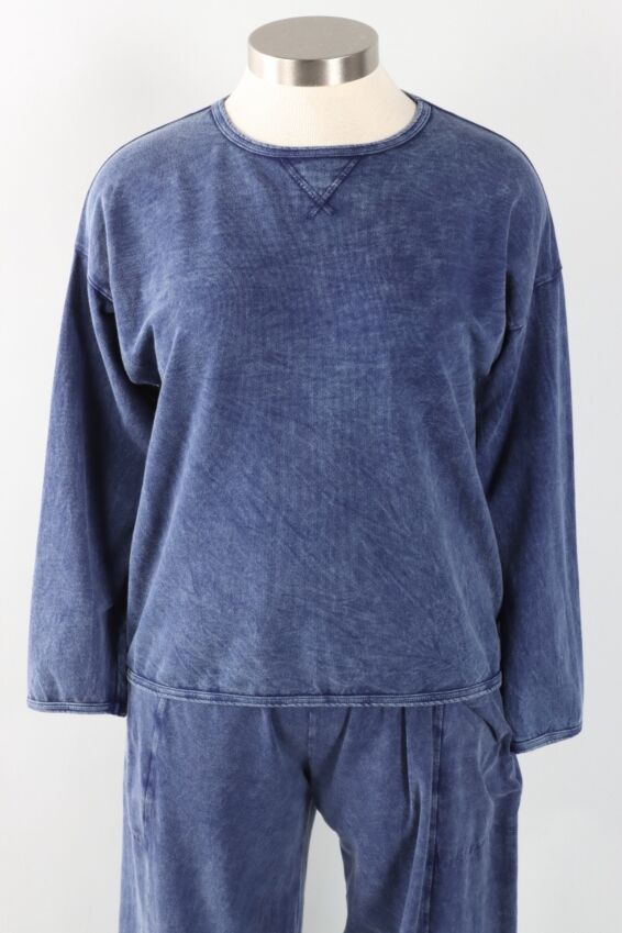 Basic Sweatshirt - Indigo Mineral Washed