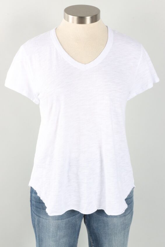 V-Neck Tee - White