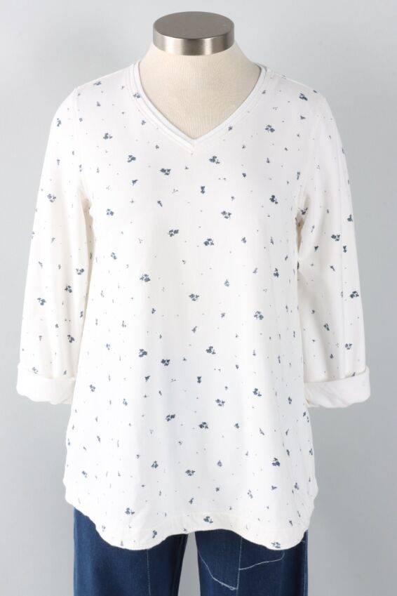 V Neck Sweatshirt Plus - Laundered