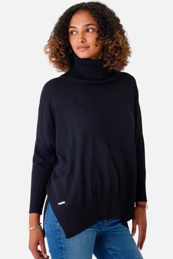 Catalina Turtleneck Sweater - Black