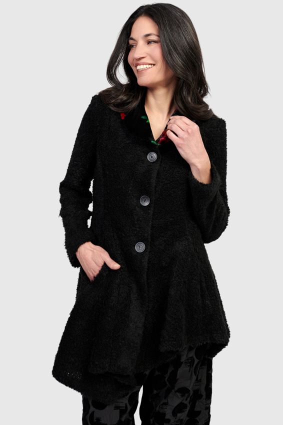 Boucle Jacket - Roses