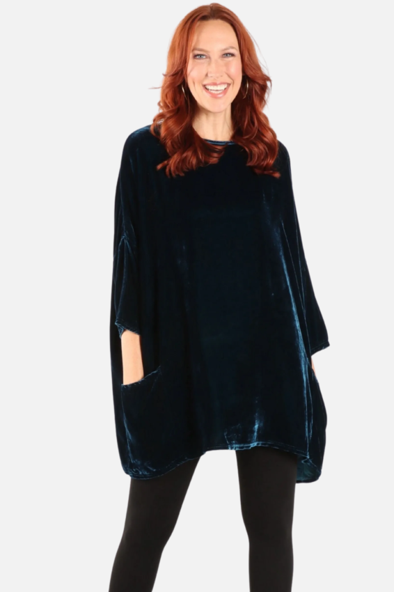 Osize Pullover - Peacock Velvet