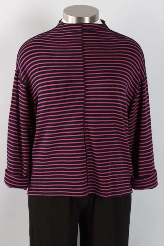 Funnel Pullover - Rhubarb Stripe