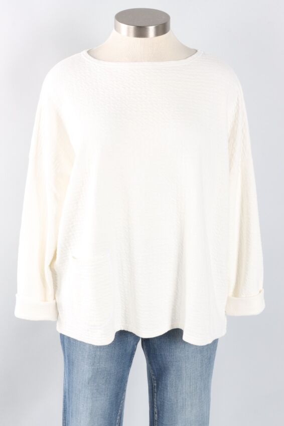 Osize Pocket Pullover - Laundred Pucker Doublecloth