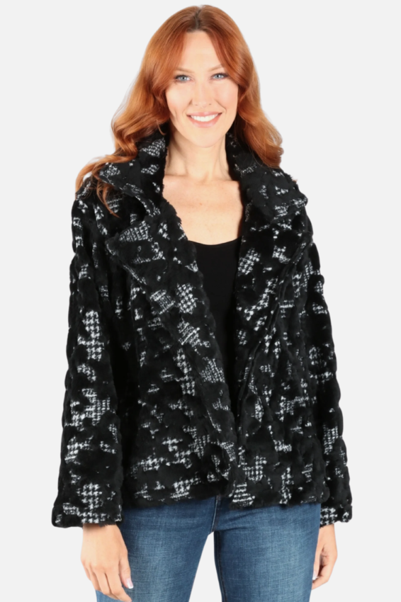 Cherry Jacket - Black & White