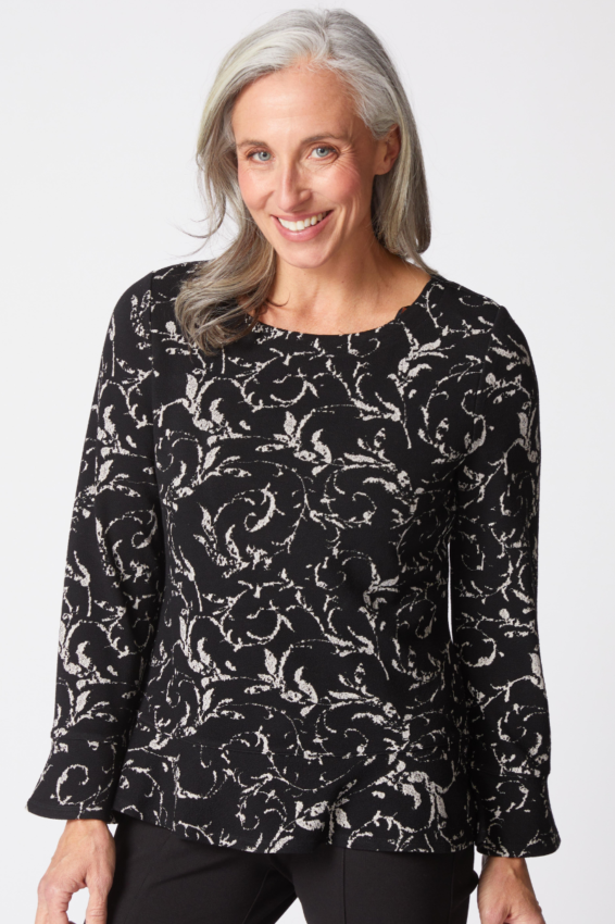 Peplum Pullover - Dove
