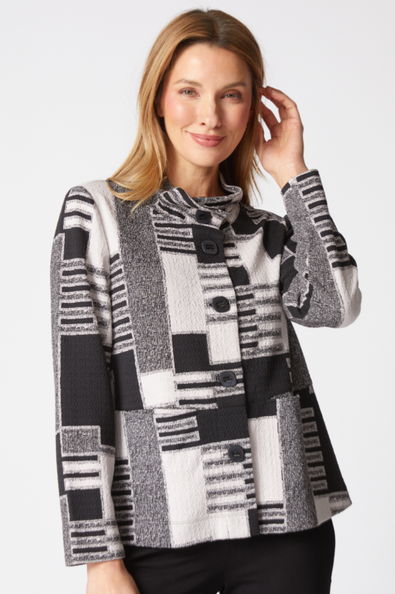 Squared Away Jacket - Dove
