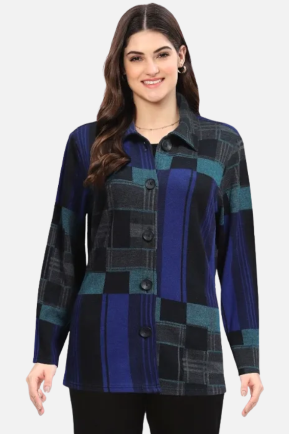 Button Down Shirt Plus - Steffi Print