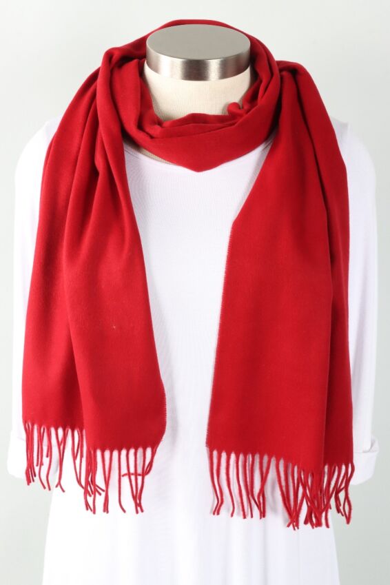 Essential Oversized Scarf - True Red 