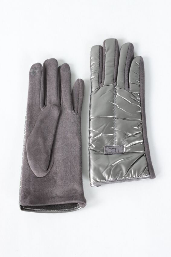 Puff Gloves - Grey