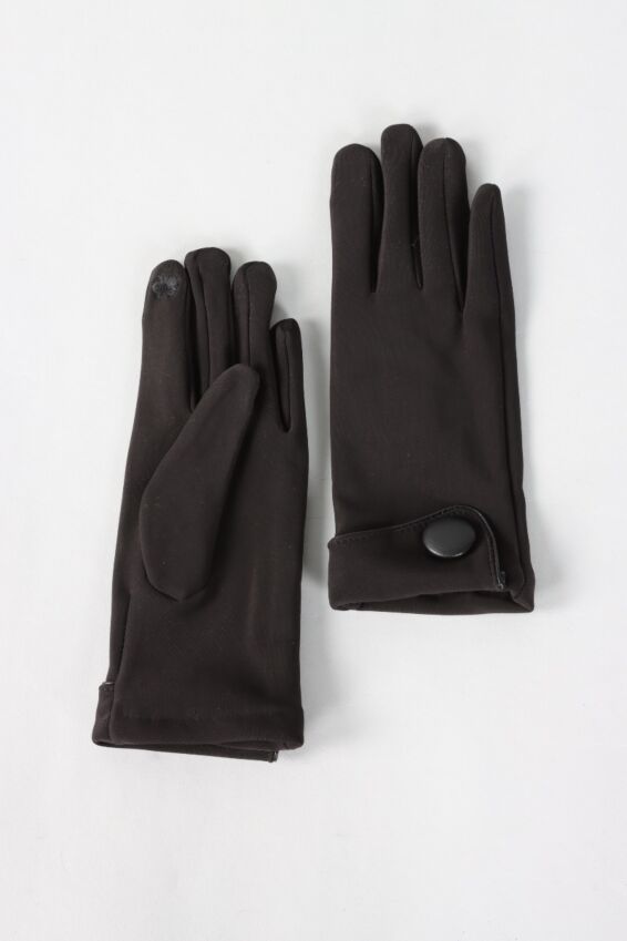 Button Glove - Black