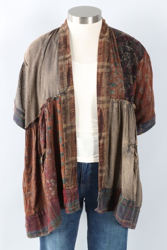 Patchwork Shrug - Amber