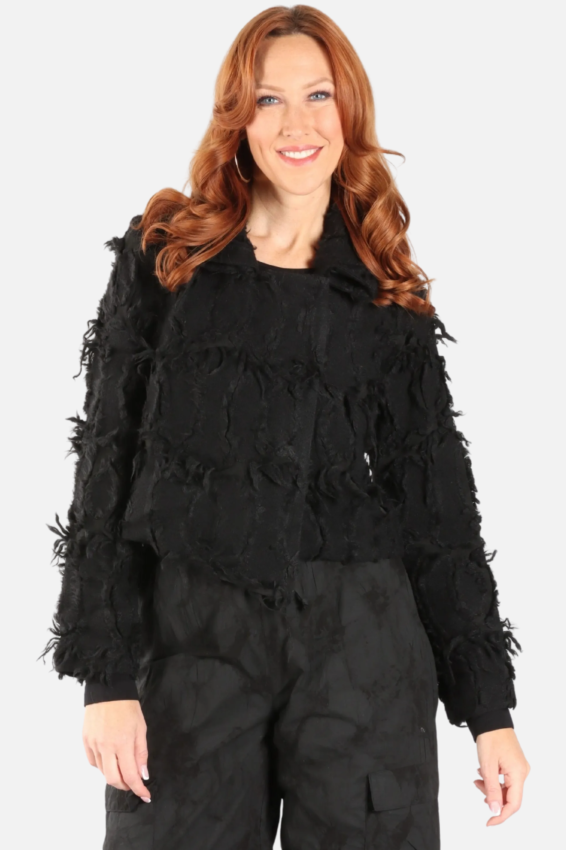 Fuzzy Jacket - Black