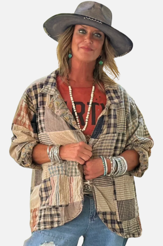Midnight Walks Jacket - Plaid Patch