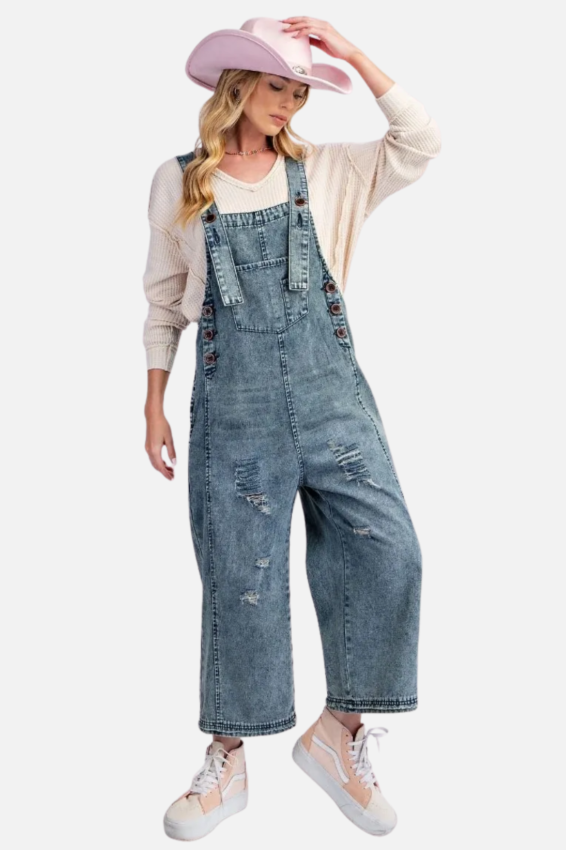 Overalls - Washed Denim
