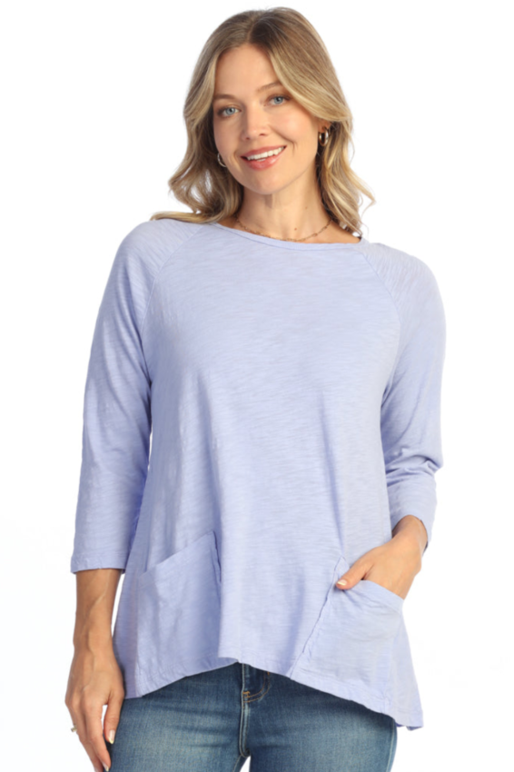 Patch Pocket Tunic Plus - Lilac