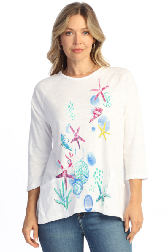 Patch Pocket Tunic Plus - Lakeside