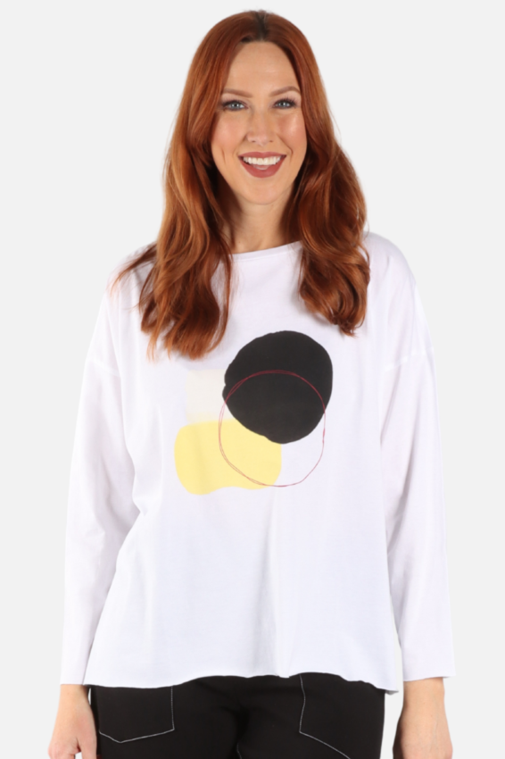 Solar Boxy Tee - White