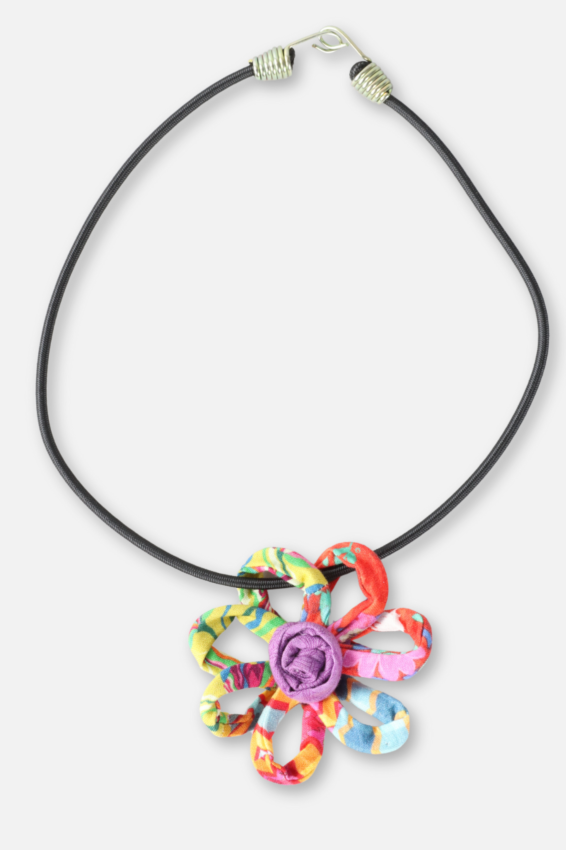 Daisy Necklace - Purple Multi