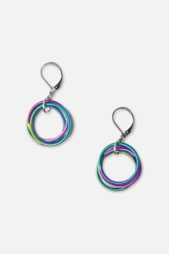 Multi Loop Earring - Rainbow