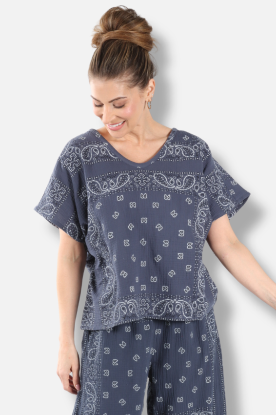 Ella Top - Navy