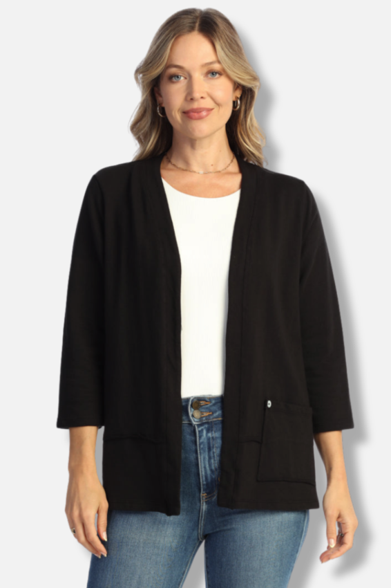 Open Cardigan - Jet