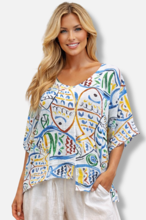 Mahi Top - White