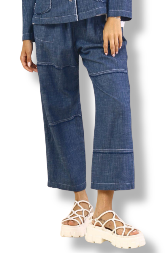 Crop Pant - Chambray